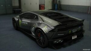 GTA 5 Lamborghini Vehicle Mod: Huracan LP 610 Liberty Walk (Image #2)