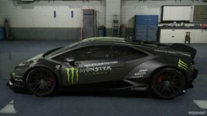 GTA 5 Lamborghini Vehicle Mod: Huracan LP 610 Liberty Walk (Image #3)