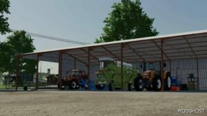FS22 Placeable Mod: Medium Bale Shed (Featured)