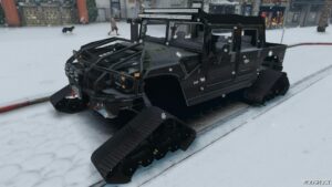 GTA 5 Hummer H1 Mattracks mod
