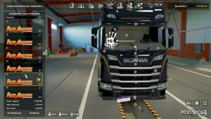 ETS2 Pack 50 Windscreen Decal of Scania NTG R mod