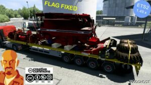 ETS2 Trailer Mod: Doll 4 Axis Flatbed & Farming Cargo Pack 1.49 Flag Fixed (Image #2)