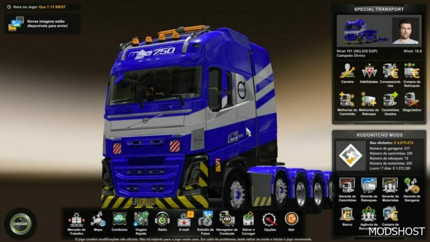 ETS2 Profile Special Transport by Rodonitcho Mods 1.49 mod