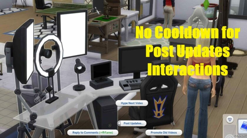 Sims 4 NO Cooldown for Post Updates Interactions mod