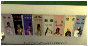 Sims 4 Object Mod: Summer Walker Curtains (Image #2)
