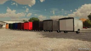 FS22 Mod: Enclosed Trailer (Skinnable) (Image #3)