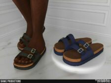 Sims 4 Leather Sandals Male – S012408 mod