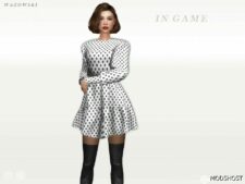Sims 4 Everyday Clothes Mod: Kait Dress (Image #2)