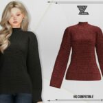Kimberly Wool Sweater Sims 4 Clothes Mod - ModsHost