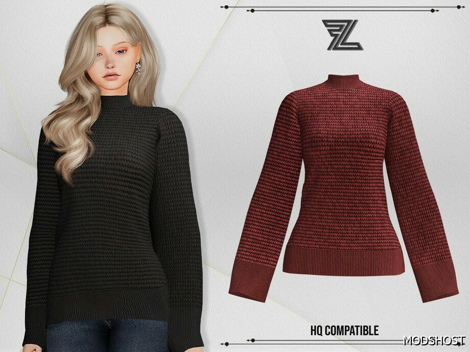 Kimberly Wool Sweater Sims 4 Clothes Mod - ModsHost