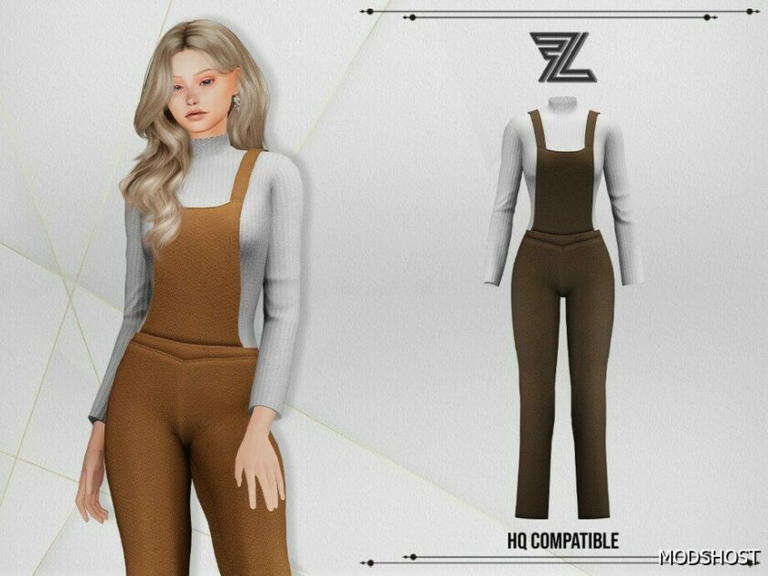 Sims 4 Pearl Overalls mod
