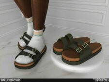 Sims 4 Leather Sandals Male – S012407 V2 For Socks mod