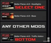 ATS Headlights Part Mod: Better Flares V4.0 1.49 (Image #2)