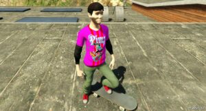 GTA 5 Player Mod: Skater KID (Image #2)