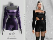 Sims 4 Party Clothes Mod: Colleen Jumpsuit (Image #2)