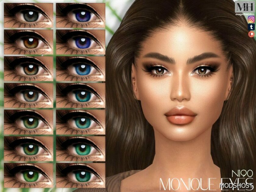 Sims 4 Monique Eyes N190 mod