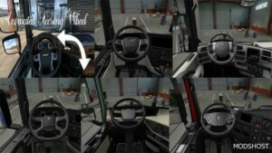 ETS2 Part Mod: Animated Steering Wheel V1.0.8 (Image #2)