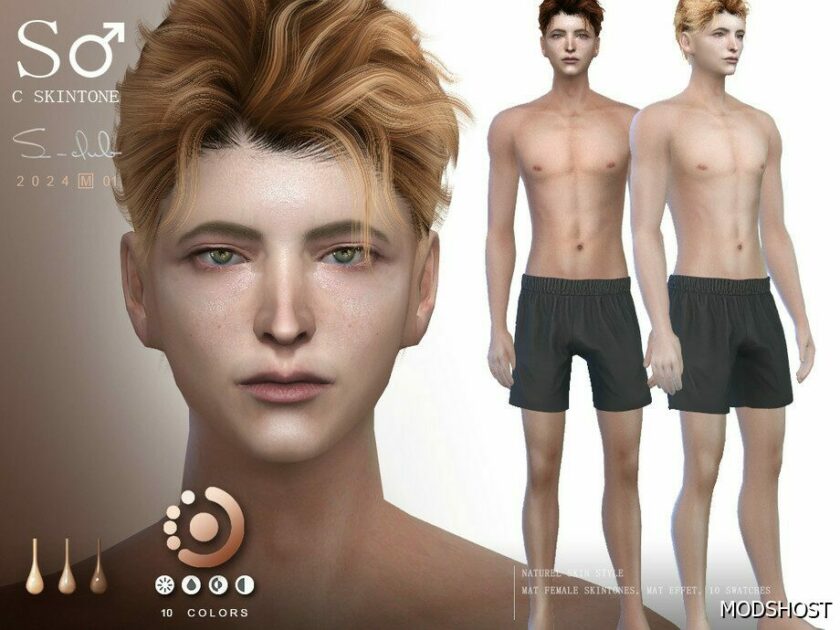Sims 4 Nature Colorful Male Skintones 0124 mod
