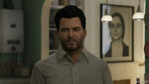 GTA 5 Player Mod: Michael | Bachelor Hair V1.2 (Image #3)