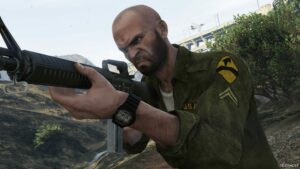 GTA 5 Player Mod: RON Casio G-Shock GWM5610-1 (Image #2)