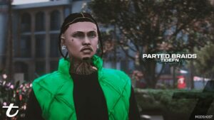 GTA 5 Parted Braids for MP Male mod