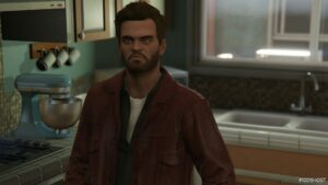 GTA 5 Player Mod: Trevor | Casual Leather Jacket V1.1 (Image #3)