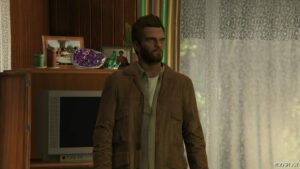 GTA 5 Player Mod: Trevor | Casual Leather Jacket V1.1 (Image #4)