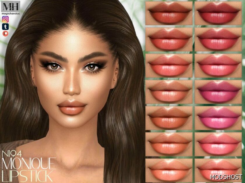 Sims 4 Monique Lipstick N194 mod