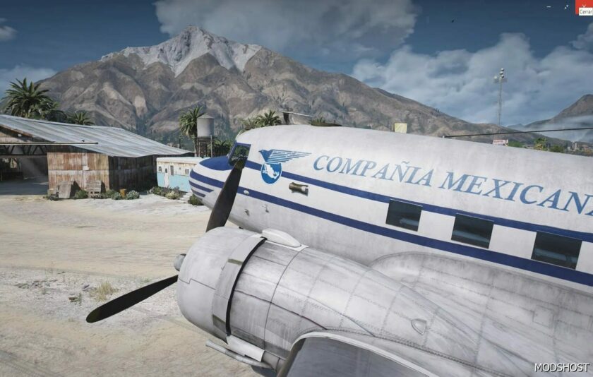 GTA 5 Mexicana DE Aviacion Douglas DC-3A C-47 Xa-Duh mod