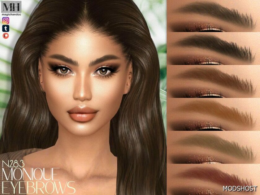 Sims 4 Monique Eyebrows N283 mod