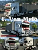ETS2 Scania Mod: T. VAN Mele Skin Pack (Image #2)