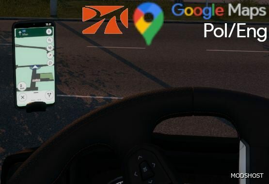 ETS2 Google Maps for Phone Light Version Promods mod