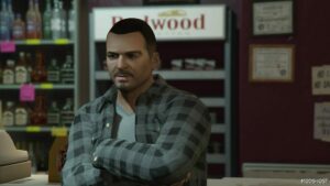 GTA 5 Player Mod: Michael | Open Flannel V1.2 (Image #3)