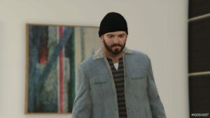 GTA 5 Player Mod: Michael | Wool Jacket V1.1 (Image #4)