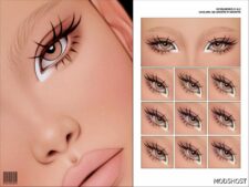 Sims 4 Eyeliner and 2D Eyelashes N310 L2 mod