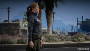 GTA 5 Player Mod: Beth Wilder from Quantum Break Add-On PED (Image #3)