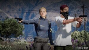 GTA 5 Player Mod: Beth Wilder from Quantum Break Add-On PED (Image #4)