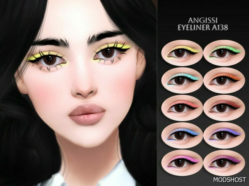 Sims 4 Eyeliner A138 mod