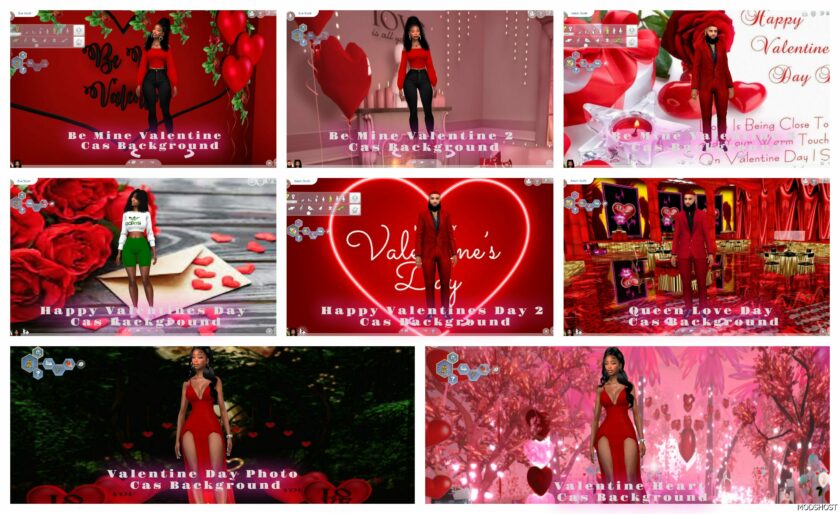 Sims 4 Valentine Cas Background mod