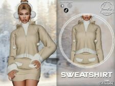 Sims 4 Winter Sweatshirt & Skirt – SET 394 mod