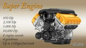 ATS NEW Super Powerful Engines 1.49 mod