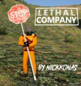GTA 5 Lethal Company Scavenger Add-On PED mod