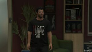 GTA 5 Player Mod: Michael | T-Shirt (Image #3)