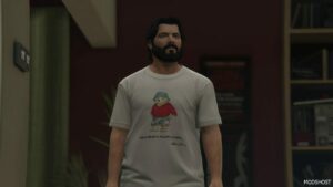 GTA 5 Player Mod: Michael | T-Shirt (Image #4)