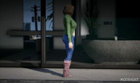 GTA 5 Player Mod: Custom Female PED for SP / Fivem V Beta (Image #5)