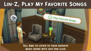 Sims 4 Lin-Z – Play My Favorite Songs mod