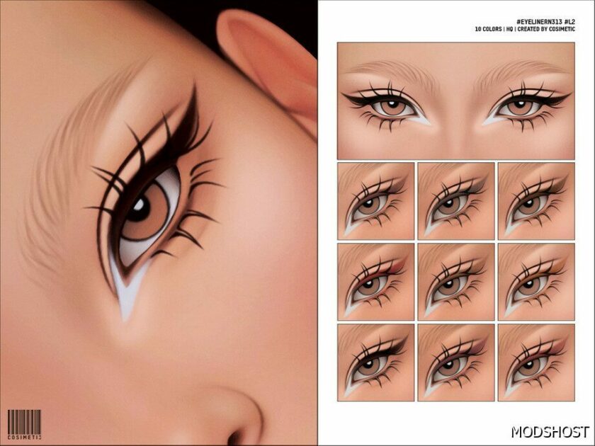 Sims 4 Eyeliner N313 L2 mod