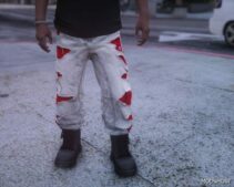 GTA 5 Player Mod: Balenciaga Jeans Pack (Raver, Slashed, Graffiti) (Image #2)