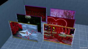 Sims 4 Valentine Backdrop mod