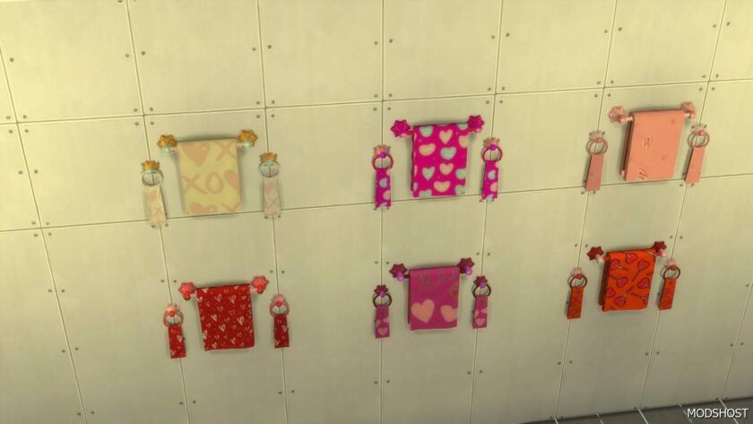 Sims 4 Valentines Day Towels mod